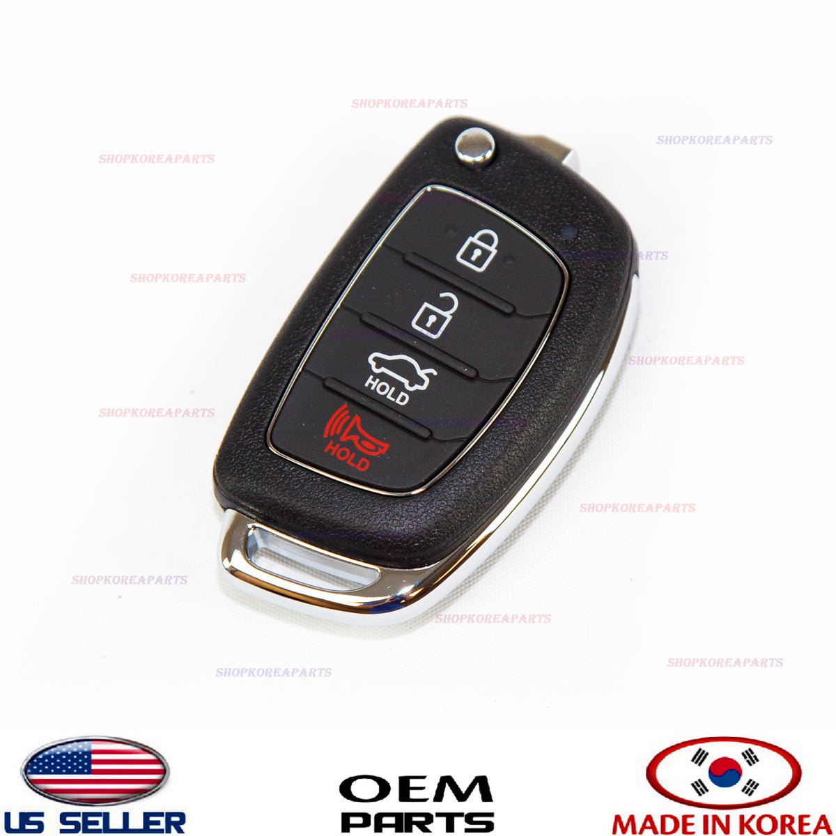 FOLDING KEY REMOTE CONTROL REMOTE TRANSMITTER GENUINE!! SONATA 15-17 95430C1010