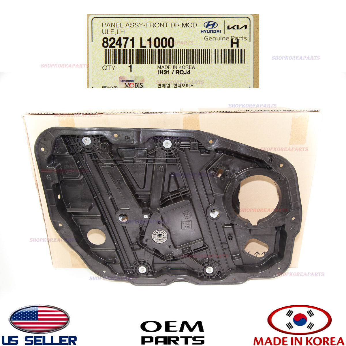 GENUINE Panel Window Regulator Module Front LEFT Door ⭐OEM⭐ Sonata 2020-2025