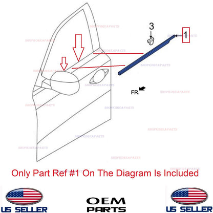 GENUINE Front Door Weatherstrip Outside LEFT ⭐OEM⭐ JX35 2013 QX60 2014-2020
