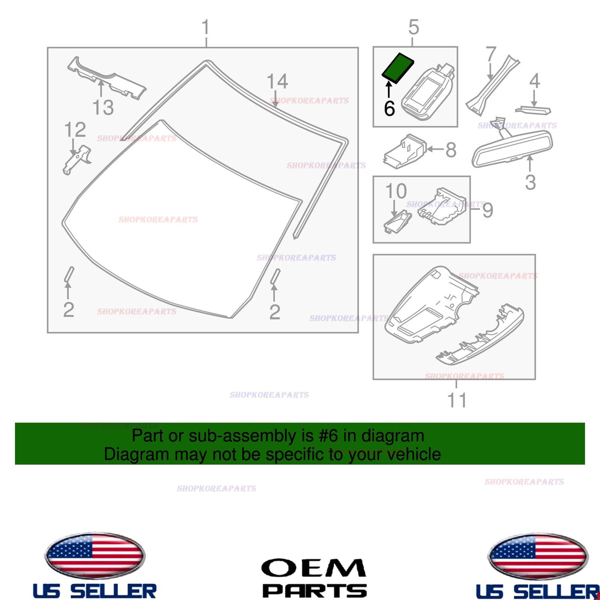 GENUINE OEM Rain Sensor Insulator 2013-2017 Mazda3 Mazda6 CX-3 CX-5 C513-66-5G2