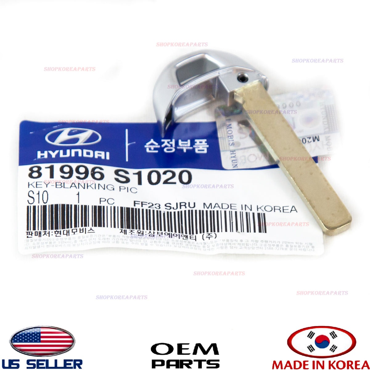 GENUINE Blank Uncut Emergency Key For Smart Keyless Remote OEM SANTA FE PALISADE
