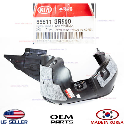 GENUINE Fender Liner Front LEFT Driver Side OEM KIA CADENZA 2014-2016 868113R500