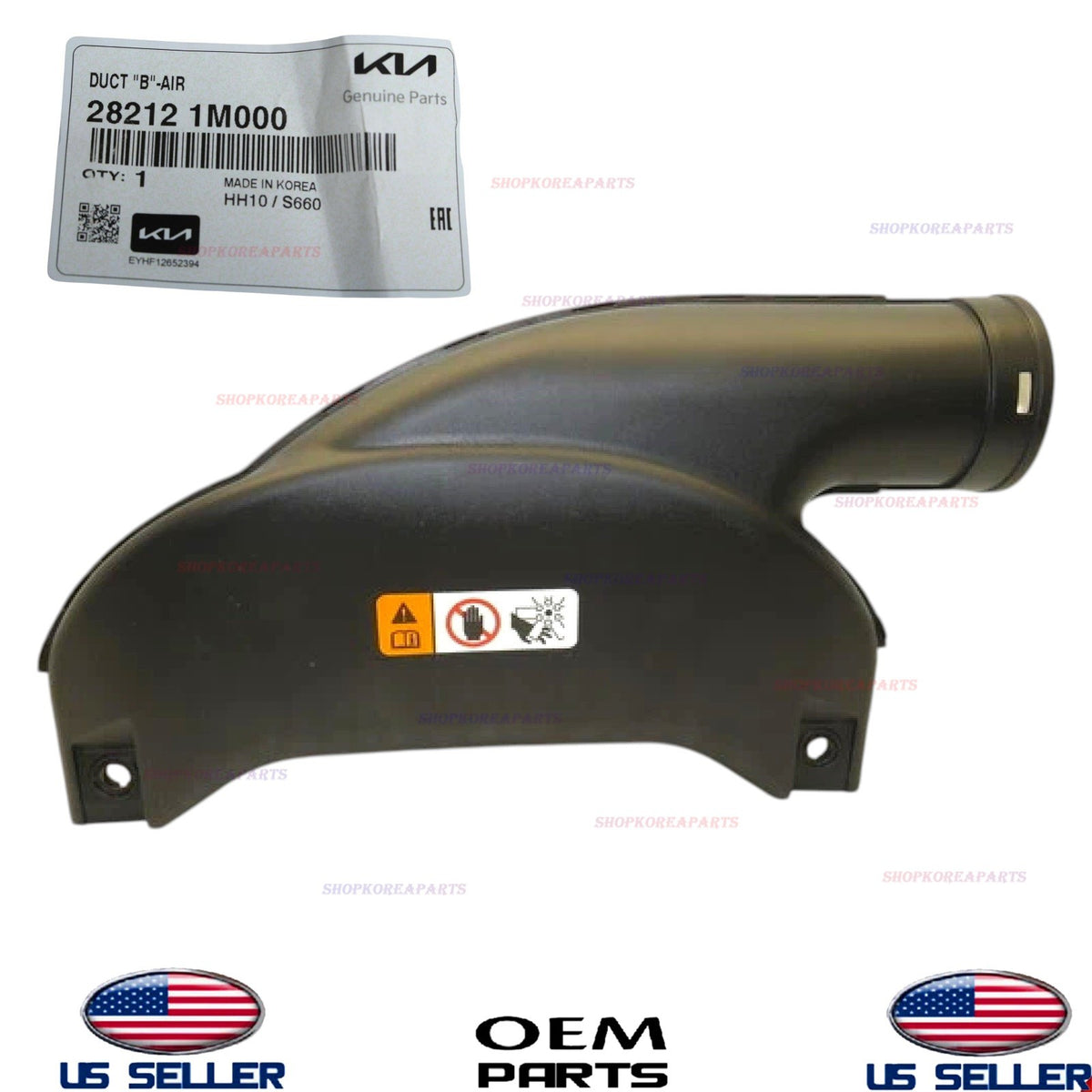 GENUINE Engine Air Inlet Intake Duct 2010-2013 Kia Forte 28212-1M000