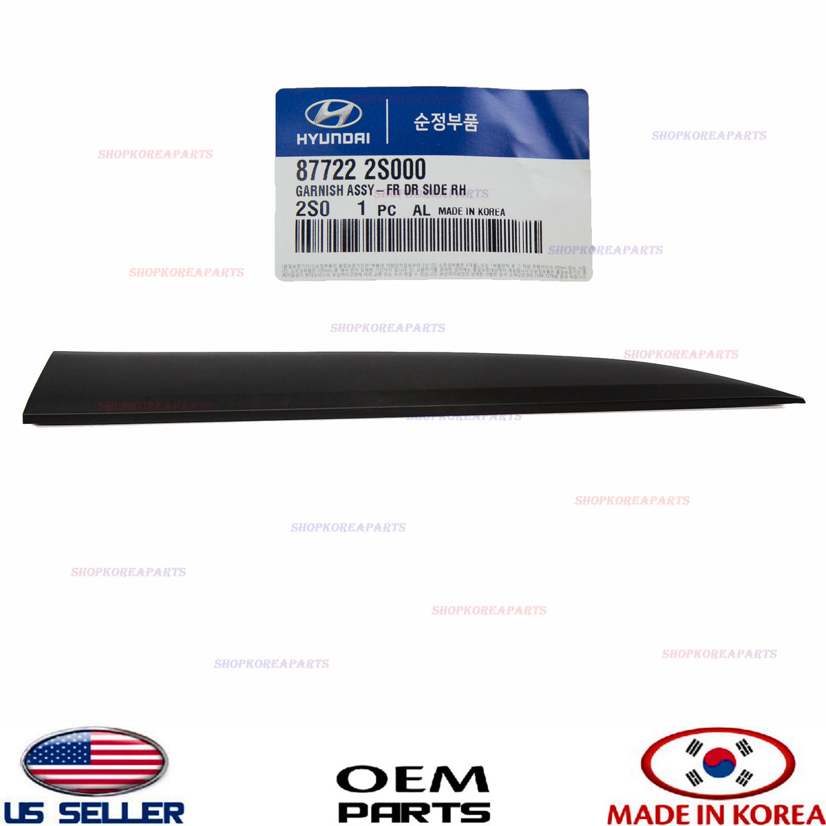 GENUINE Front Door Body Side Molding RIGHT Passenger Side OEM Tucson 2010-2015
