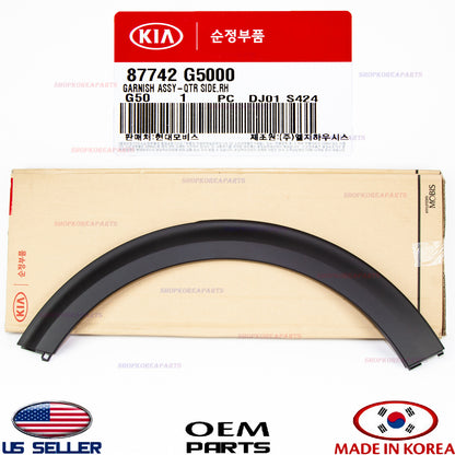 GENUINE OEM Rear Fender Wheel Arch Molding RIGHT Passenger Side Niro 2017-2022