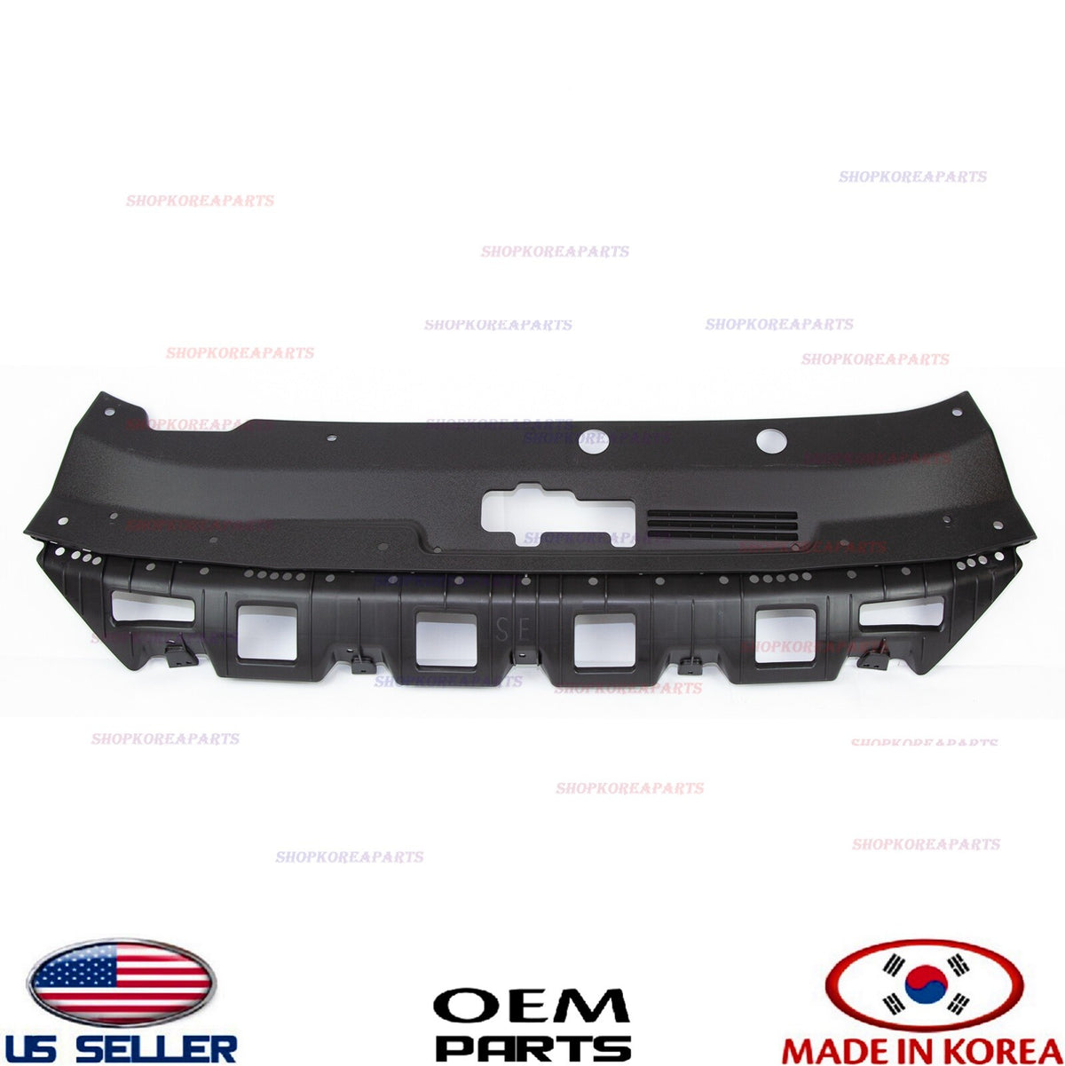 GENUINE OEM Upper Radiator Grille Cover Sight Shield 2018–2019 Hyundai Sonata