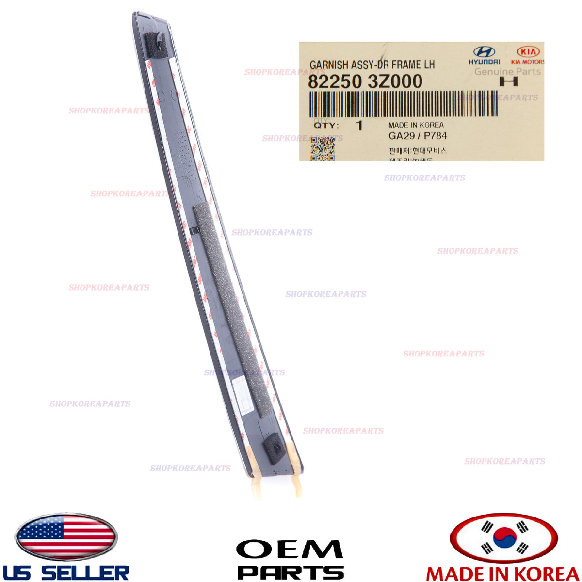 GENUINE Front Door Molding Outside Vertical LEFT ⭐OEM⭐ Hyundai 82250-3Z000