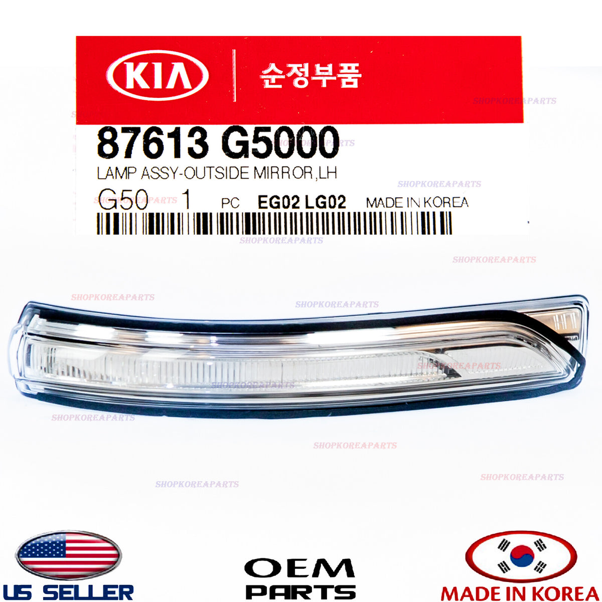 GENUINE Outside Mirror Signal Lamp Left Driver Side ⭐OEM⭐ Kia Niro 2017-2022