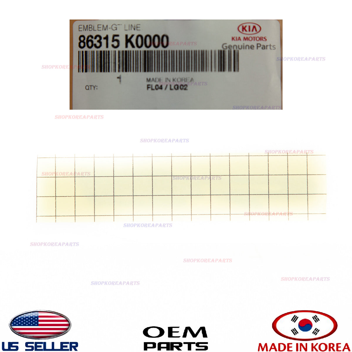 GENUINE Trunk Lid Emblem Liftgate Nameplate GT Line ⭐OEM⭐ KIA SOUL 2020-2024