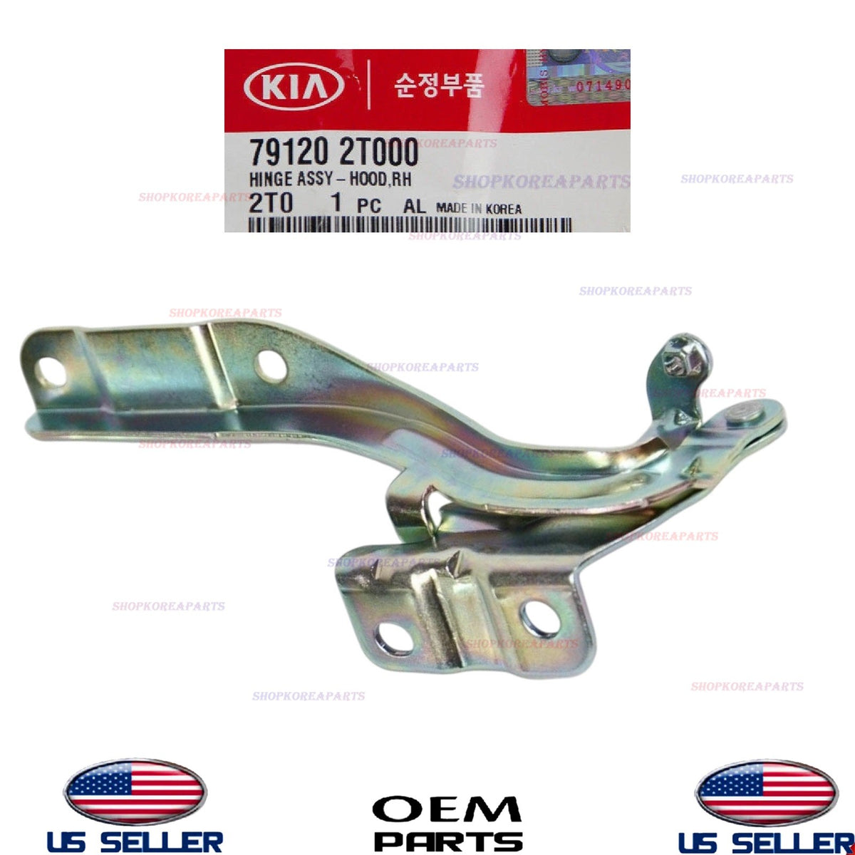 1pcs GENUINE Hood Hinge RIGHT Passenger Side KIA OPTIMA 2011-2015 79120-2T000