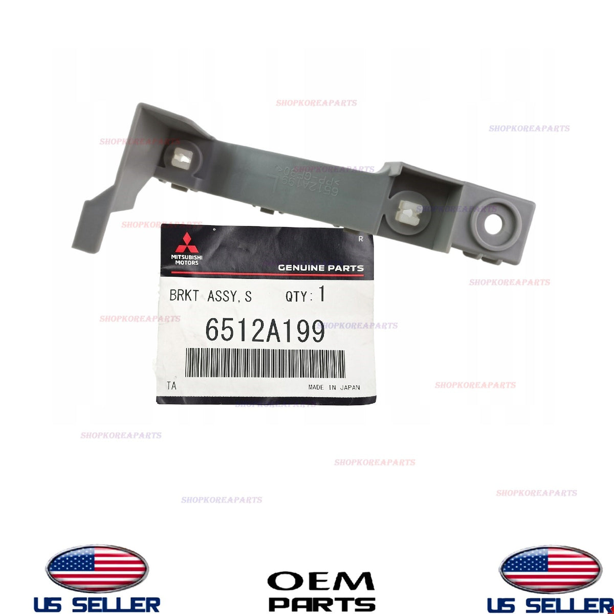 GENUINE OEM Front Bracket LEFT Driver Side 2008-2015 Mitsubishi Lancer 6512A199
