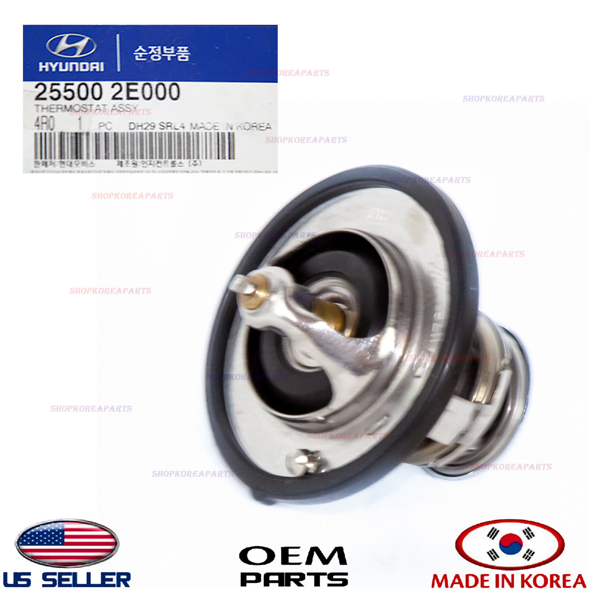 GENUINE Engine Coolant Thermostat ⭐OEM⭐ 1.8L 2.0L Hyundai Kia *See compatibility