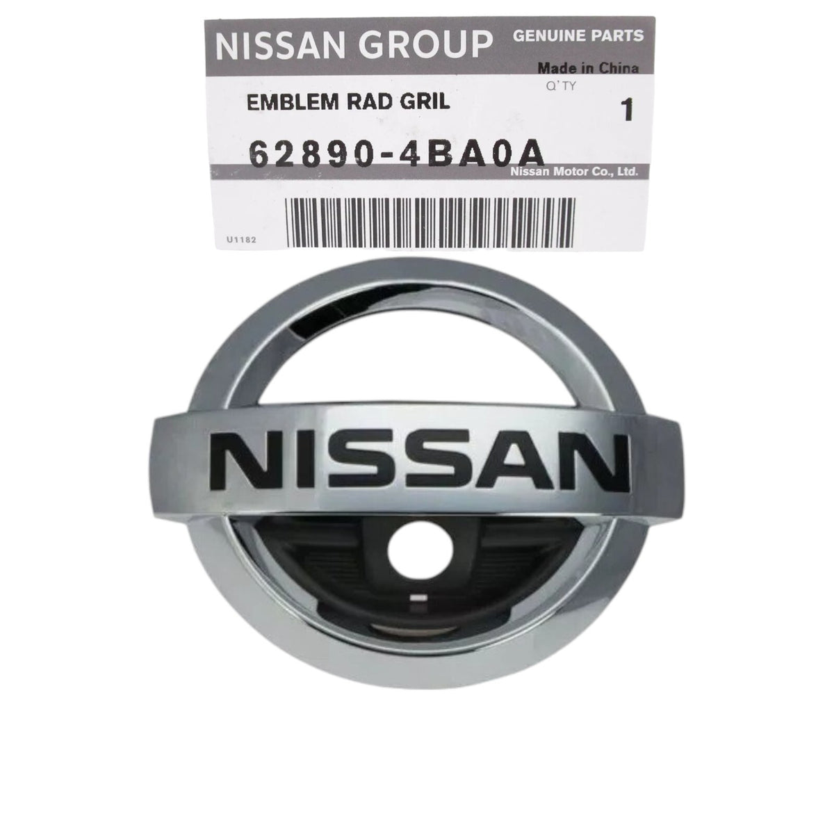 FITS: 14 - 17 NISSAN ROGUE FRONT GRILLE EMBLEM LOGO W/ CAMERA HOLE OEM NEW