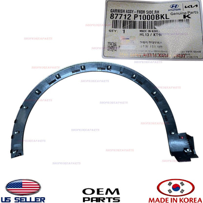 Original Front Fender Molding 2023-2024 Sportage Right Passenger's Wheel Garnish