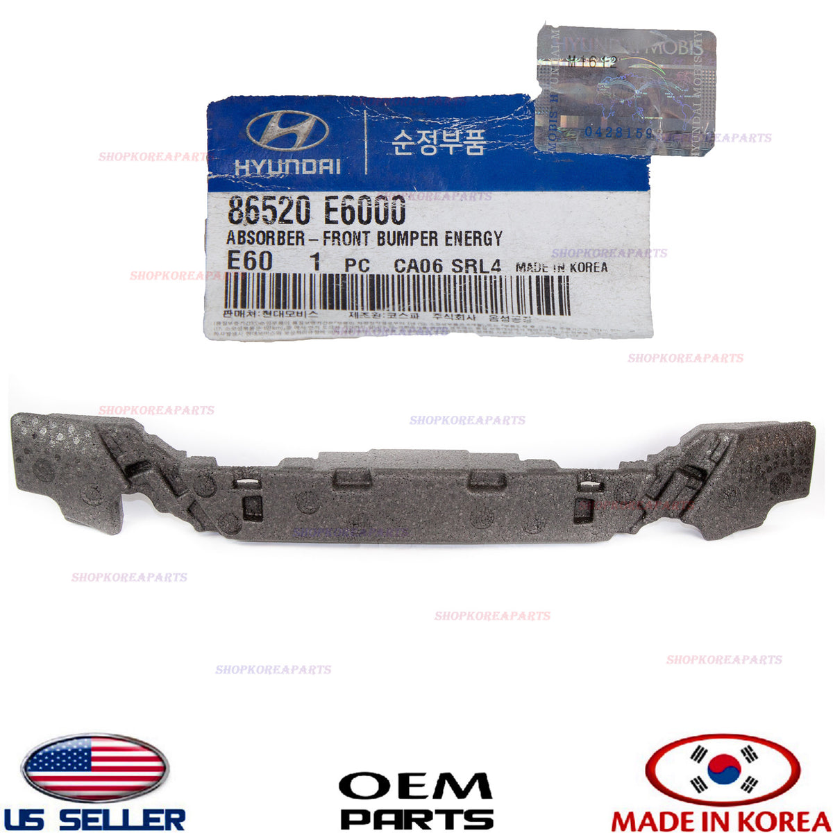 FRONT BUMPER FACE FOAM IMPACT ABSORBER GENUINE HYUNDAI part # 86520E6000