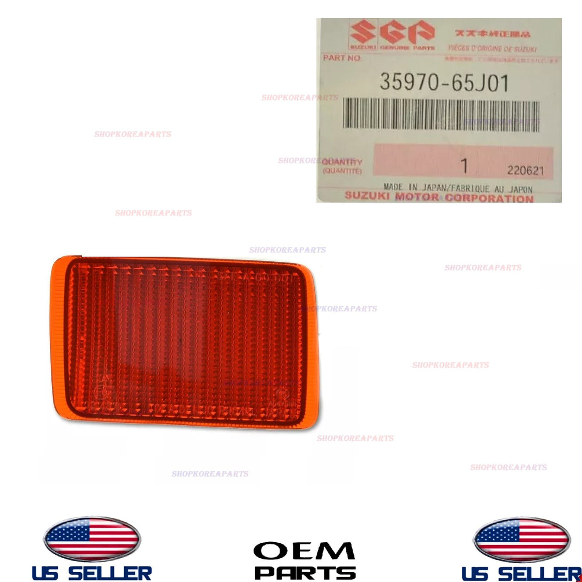 GENUINE Suzuki Rear LEFT Driver Side Reflector 2006-2013 Grand Vitara 3597065J01