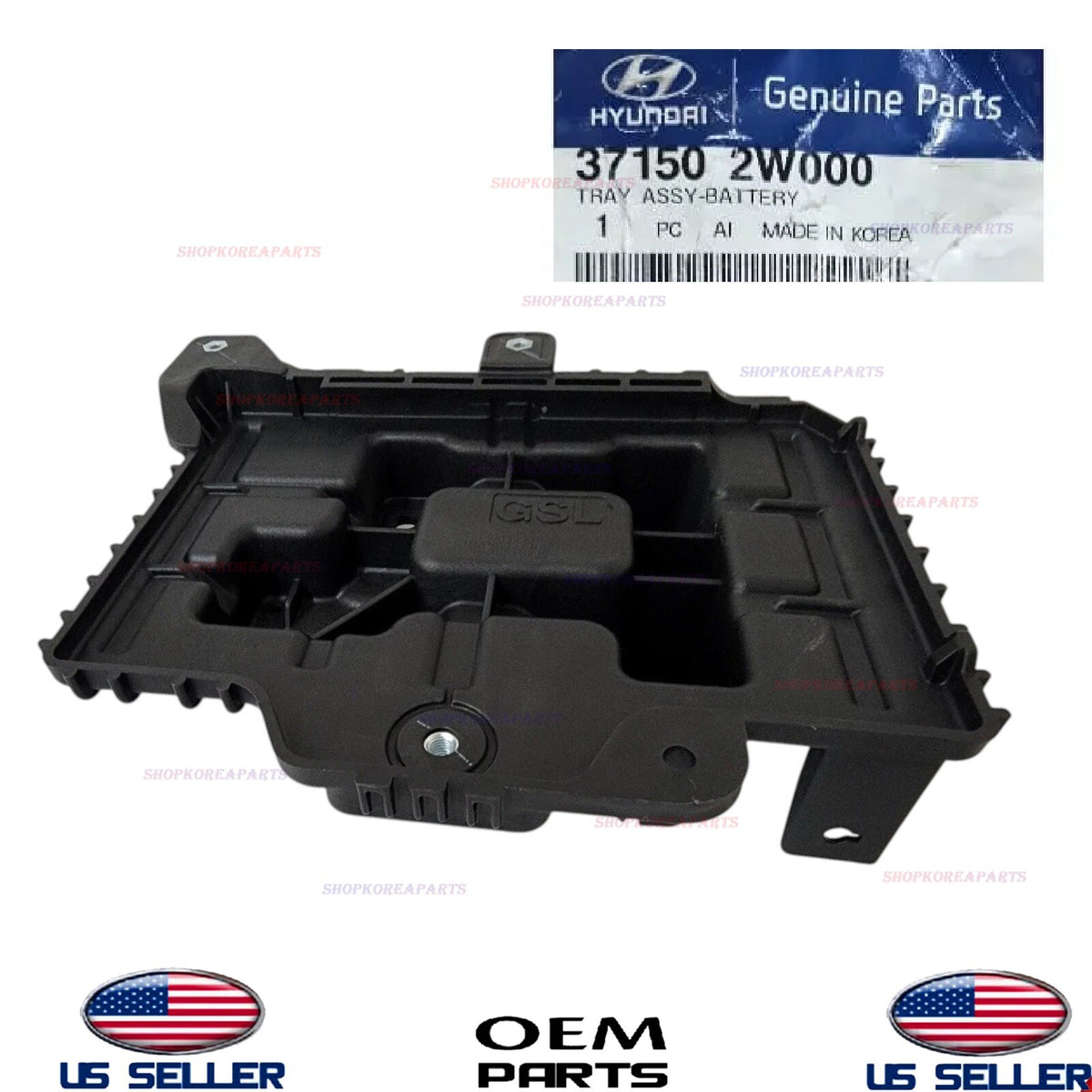GENUINE Battery Tray Assembly 2013-2016 Santa Fe 2014-2015 Sorento 37150-2W000