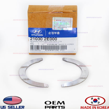 GENUINE OEM Crankshaft Thrust Bearing Pair Set Hyundai Kia See Compatibility