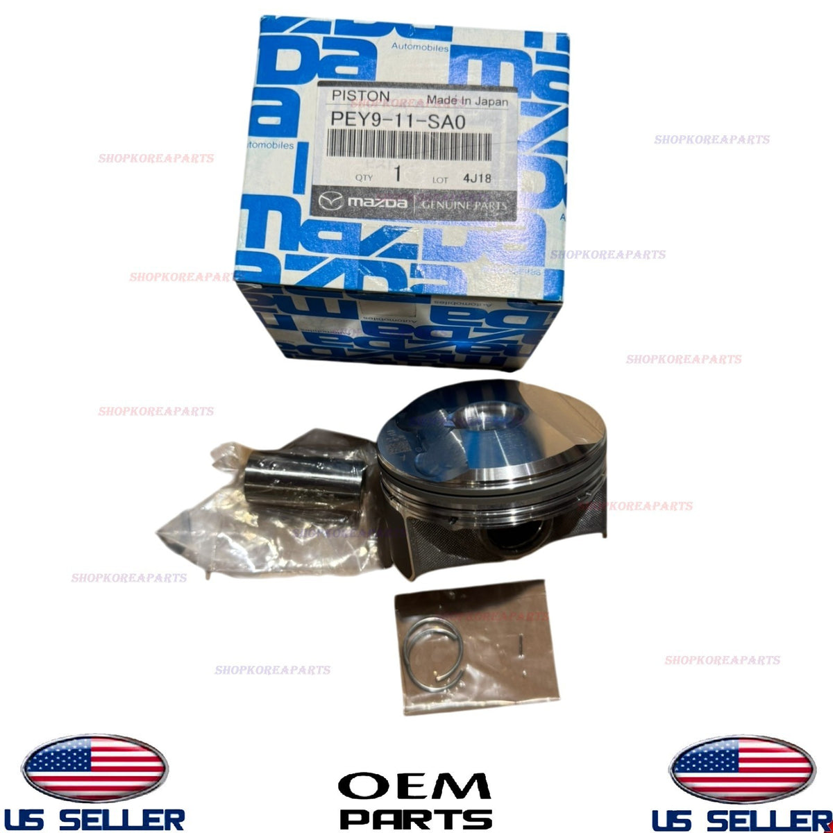 GENUINE OEM Engine Piston 2019-2022 Mazda 3 CX-3 2.0L PEY9-11-SA0
