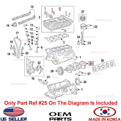 GENUINE OEM Engine Crankshaft 1.6L Turbo Hyundai Kia See Compatibility