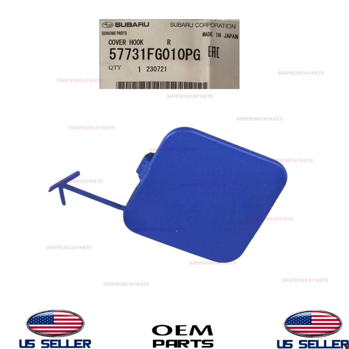 GENUINE OEM Rear Bumper Cover Cap BLUE 2008-2014 Subaru Impreza 57731FG010PG