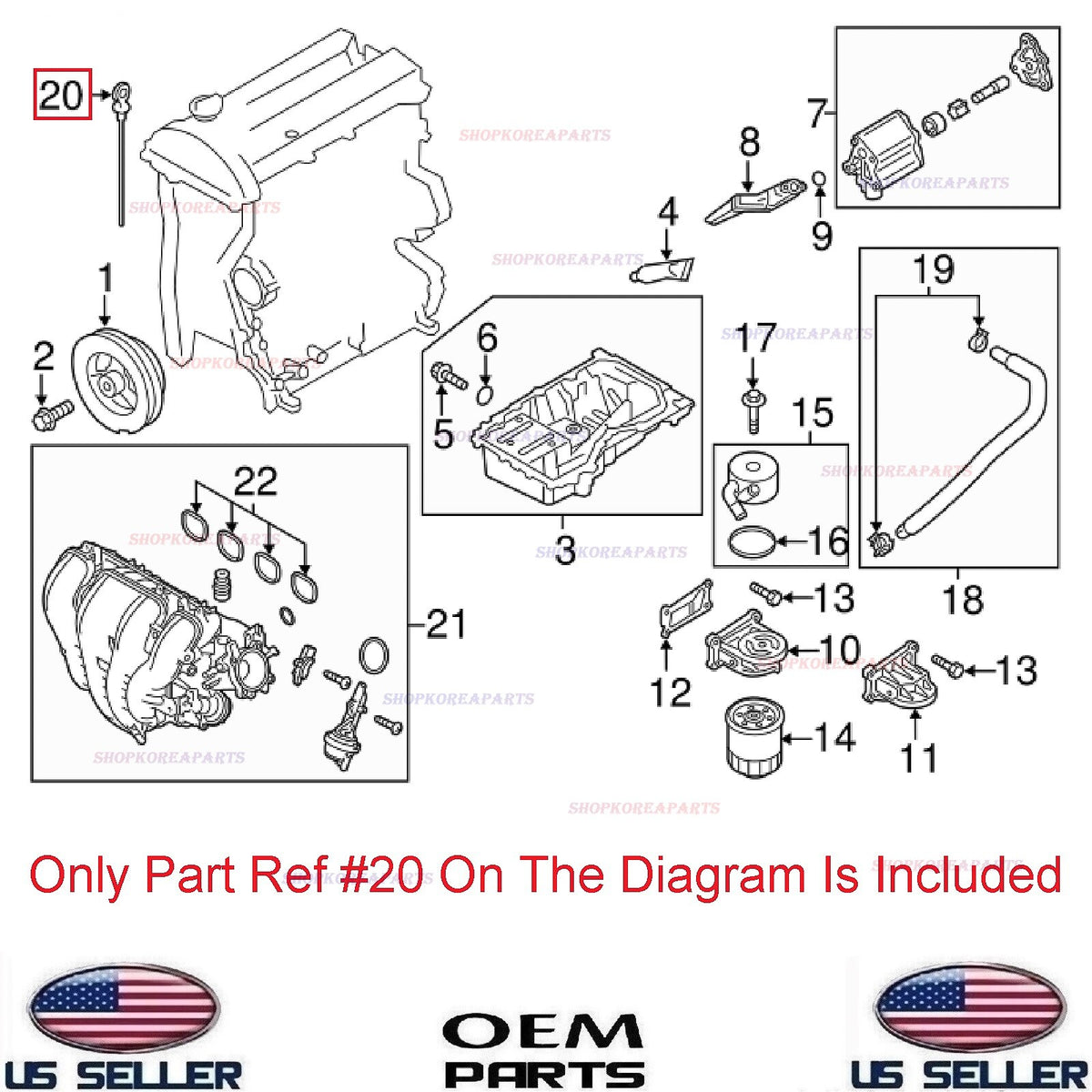 GENUINE Engine Oil Level Dipstick OEM Mazda 2.5L *See Compatibility L3G6-10-450F