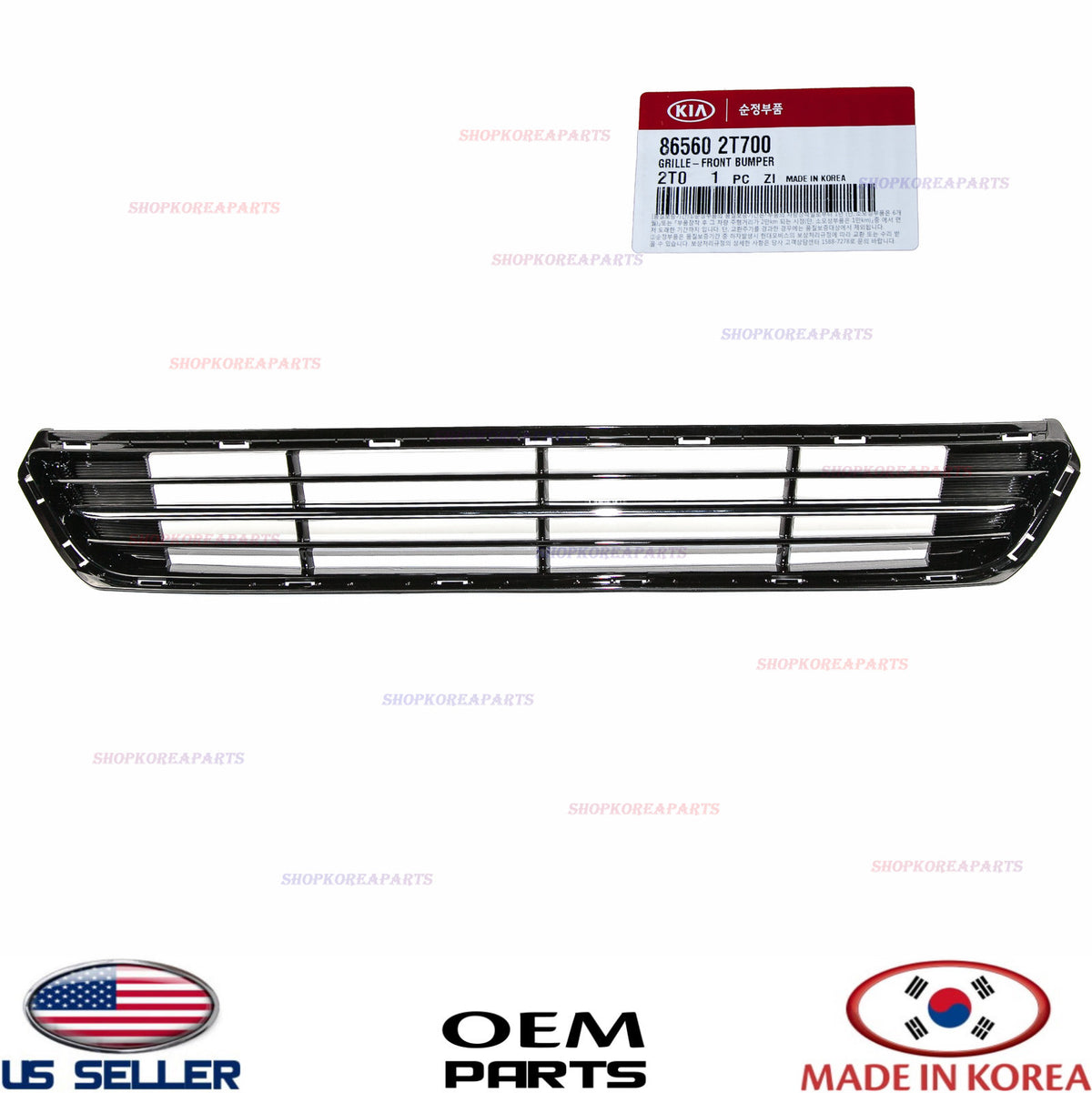 GENUINE Front Bumper Center Grille Lower W/CHROME OEM KIA OPTIMA 2014-2015