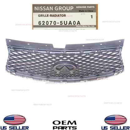 GENUINE Front Bumper Upper Grille Chrome OEM⭐ INFINITI QX50 2016-2017 620705UA0A