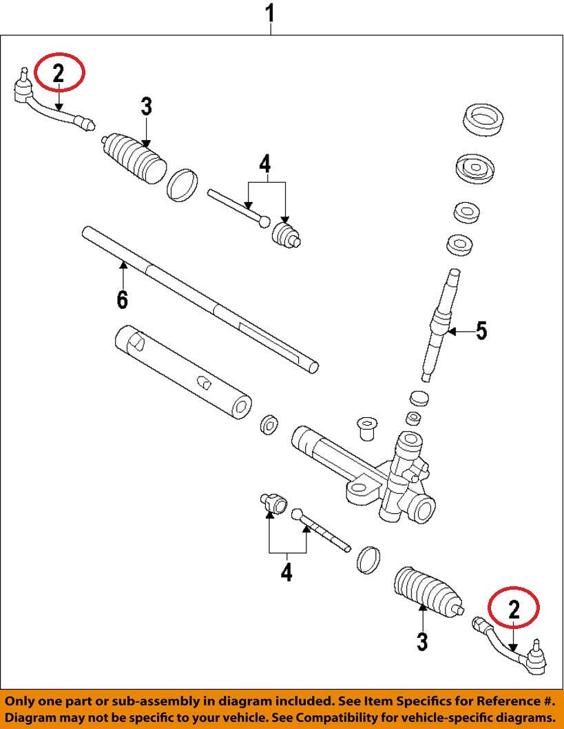 GENUINE Outer Tie Rod End RIGHT Passenger Side OEM Hyundai Kia See compatibility