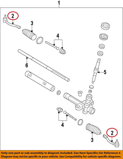GENUINE Outer Tie Rod End RIGHT Passenger Side OEM Hyundai Kia See compatibility
