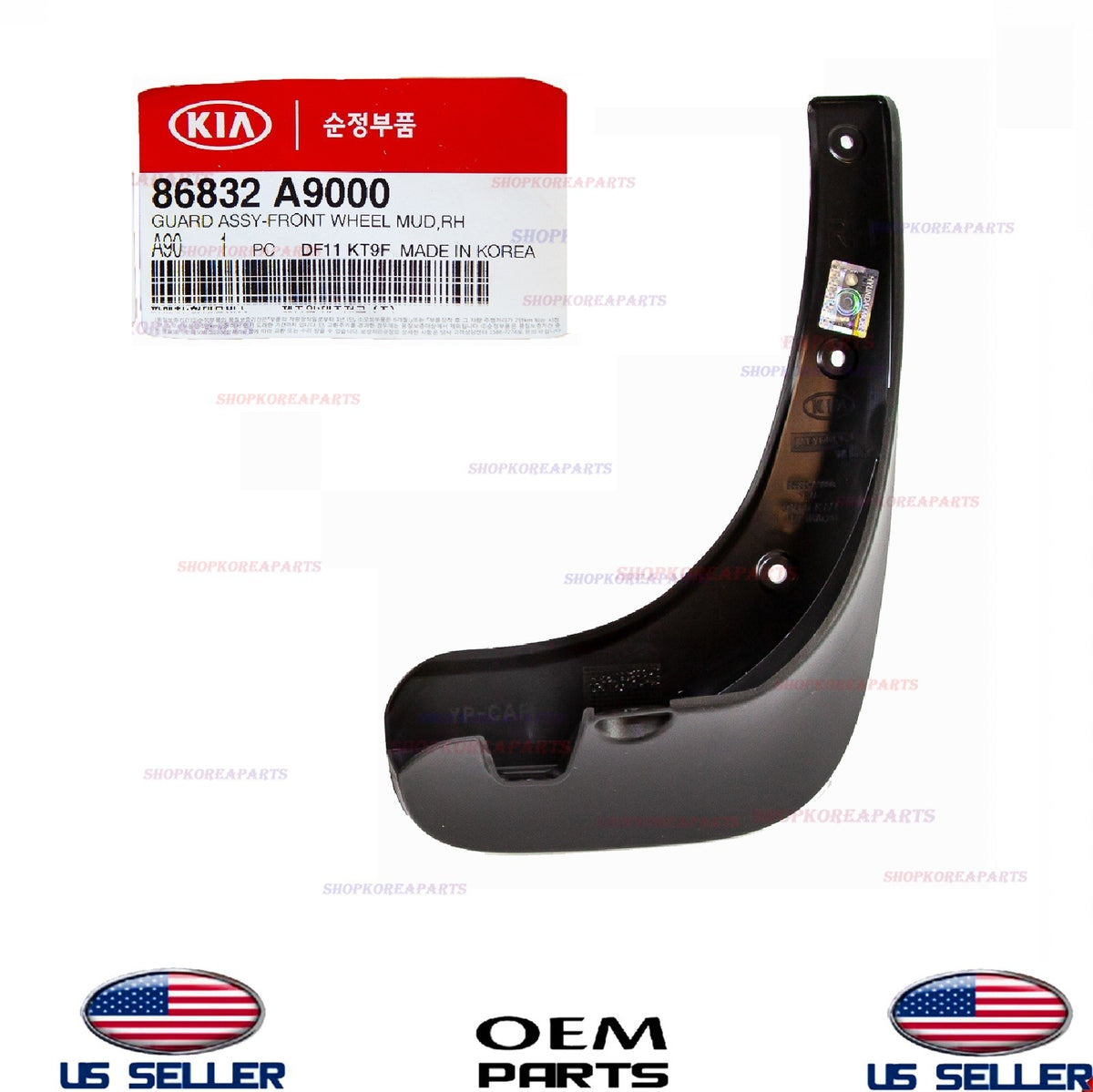 1pcs OEM MUD GUARD FLAPS SPLASH SHIELD Front RIGHT Passenger SEDONA 2015-2018