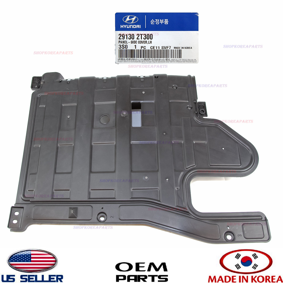 ENGINE UNDER COVER LEFT SPLASH SHIELD OEM OPTIMA SONATA 11-14 2.0L 291302T300