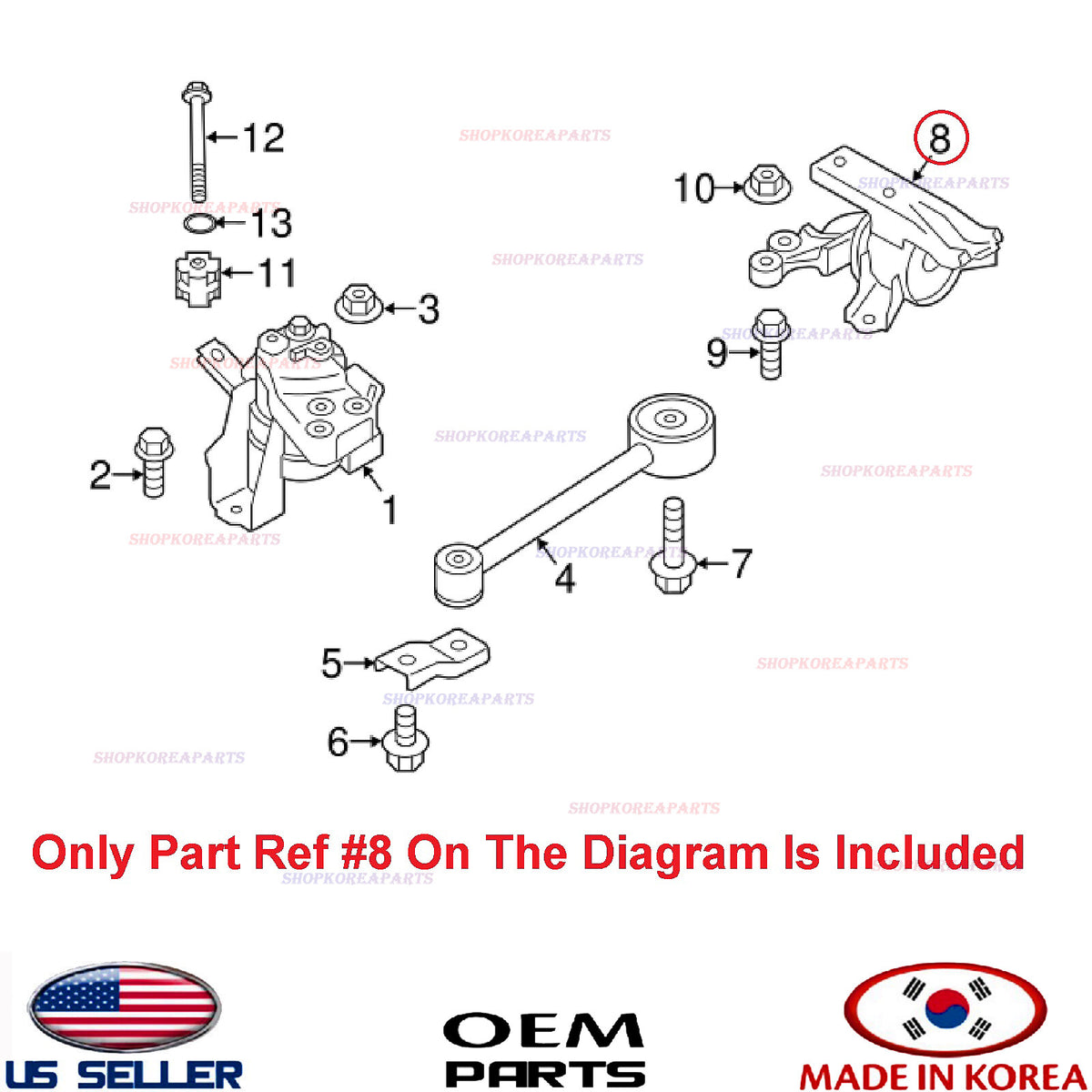 GENUINE Automatic Transmission Mount Insulator ⭐OEM⭐ Mitsubishi Mirage 2014-2024