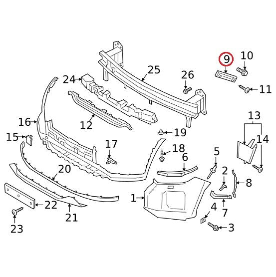 GENUINE Front Bumper Bracket Retainer RIGHT Passenger Side OEM Palisade 2020-22