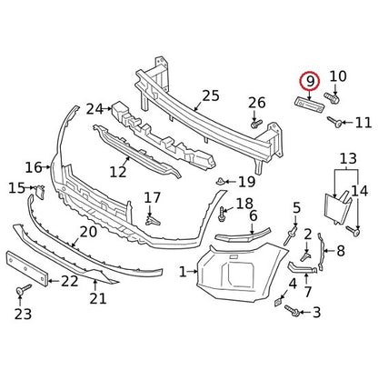 GENUINE Front Bumper Bracket Retainer RIGHT Passenger Side OEM Palisade 2020-22