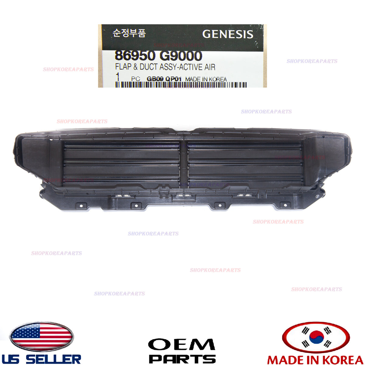 GENUINE Grille Air Shutter Flap Duct Upper Deflector ⭐OEM⭐ Genesis G70 2019-2021