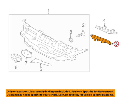 GENUINE OEM Mesh Radiator Grille RIGHT Hyundai Accent 2012-2014 86356-1R000