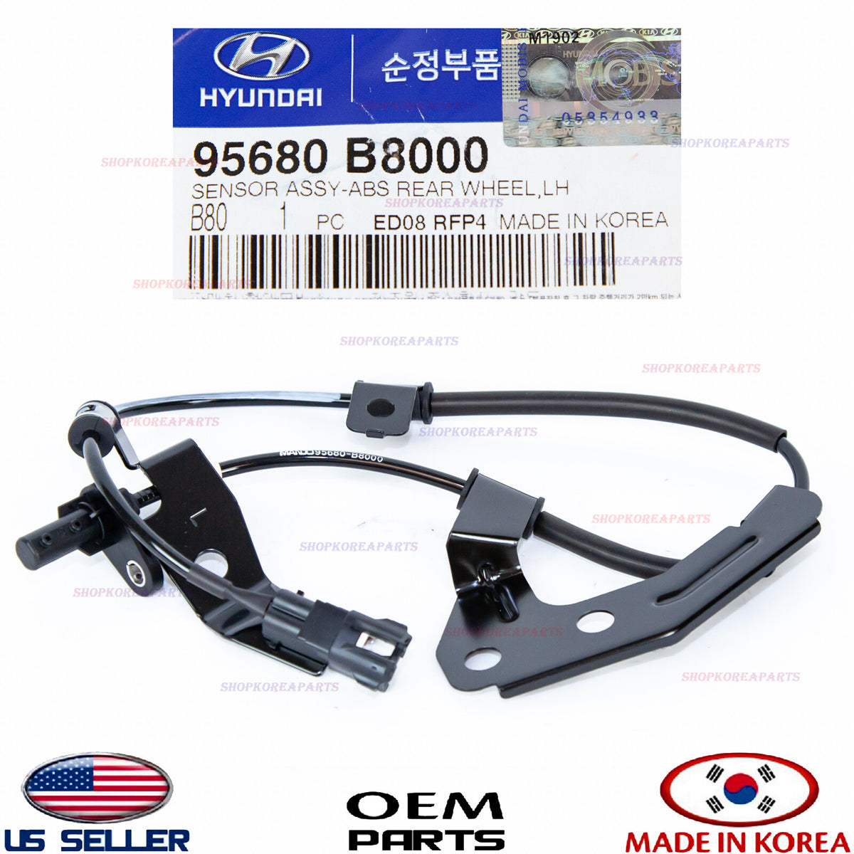 GENUINE ABS Wheel Speed Sensor Rear LEFT Driver Side OEM Santa Fe 3.3L 4WD 13-18