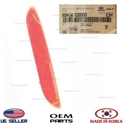 GENUINE OEM Rear Bumper Reflector RIGHT Passenger Side 2017-2022 Hyundai Ioniq