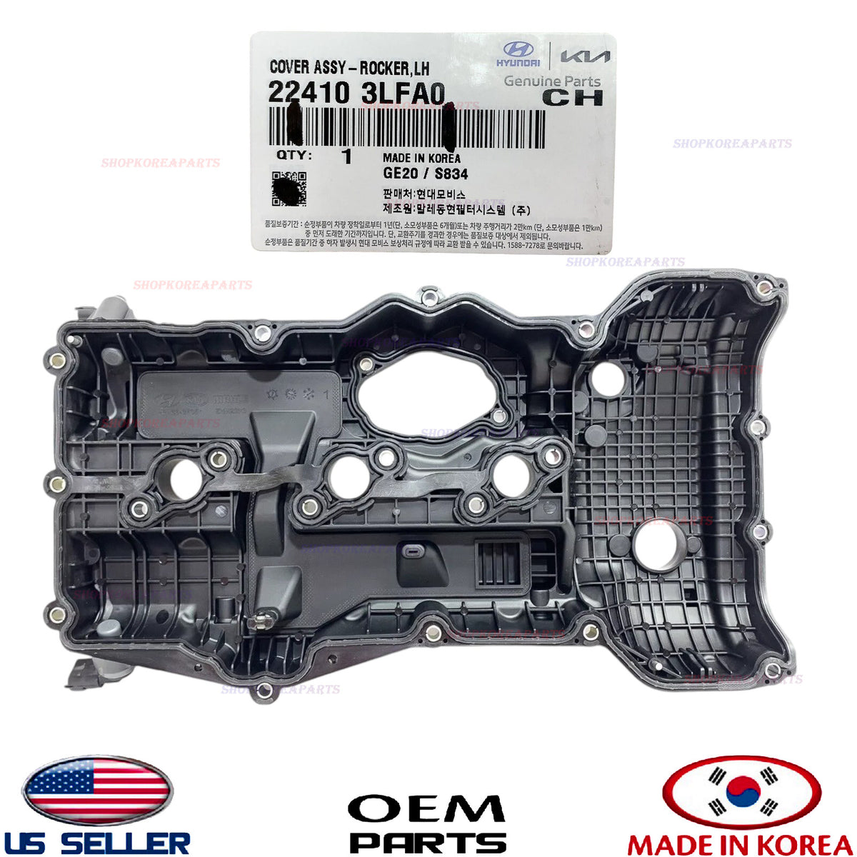 GENUINE Engine Valve Cover LEFT 3.3+3.8L ⭐OEM⭐ HYUNDAI KIA *See compatibility