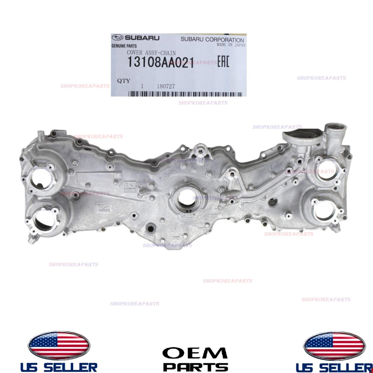 GENUINE OEM Engine Timing Cover Front 2011-2012 Subaru Forester 2.5L NON Turbo