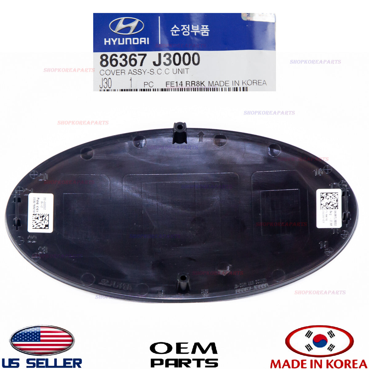 GENUINE Front Grille Emblem COVER S.C.C UNIT ⭐OEM⭐ VELOSTER TURBO 2019-2021