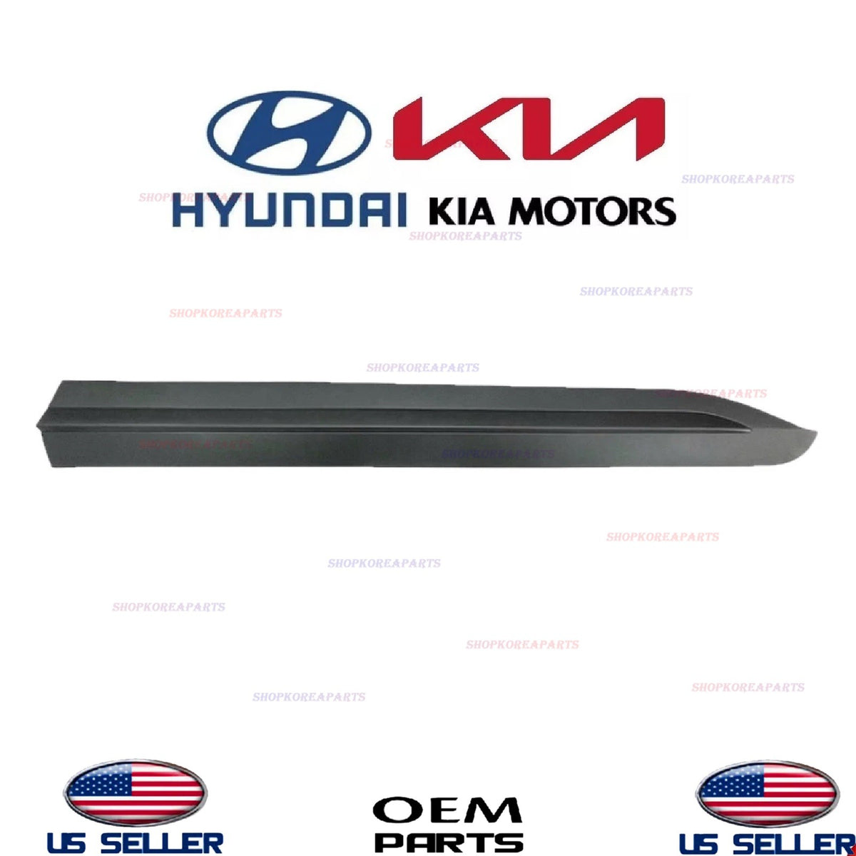 GENUINE Front Door Lower Molding BLACK Right Passenger ⭐OEM⭐ Carnival 2022-2026