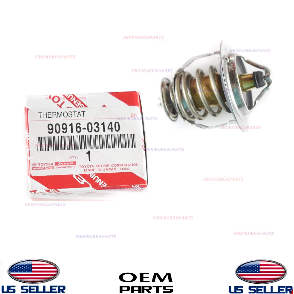 GENUINE Engine Coolant Thermostat ⭐OEM⭐ Toyota Lexus *See Compatibility