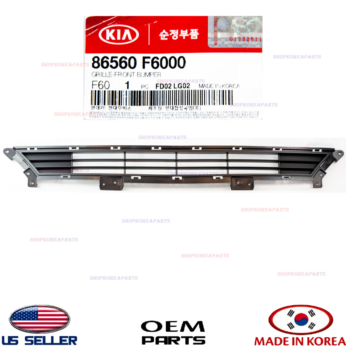GENUINE Grille Front Bumper Center Lower ⭐OEM⭐ KIA CADENZA 2017-2019
