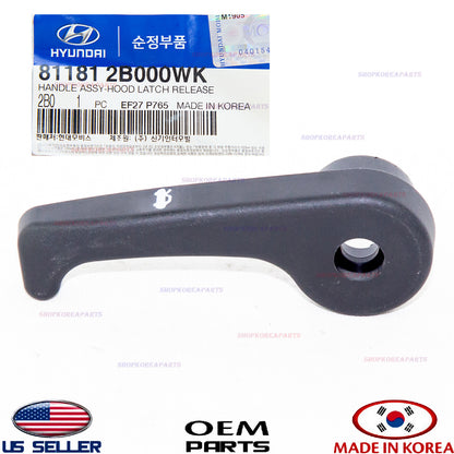 GENUINE OEM Hood Latch Release Handle Hyundai Kia *See Compatibility 81193-2L000