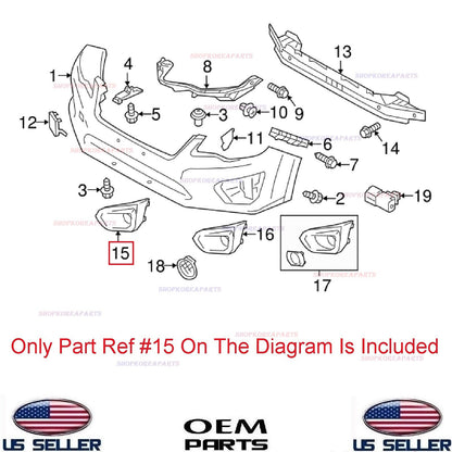 GENUINE Front Bumper Fog Lamp Bezel Cover RIGHT Passenger Side OEM Impreza 12-14