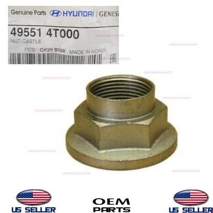 GENUINE OEM Front Rear Axle Castle Nut Outer 2012-2025 Kia Hyundai