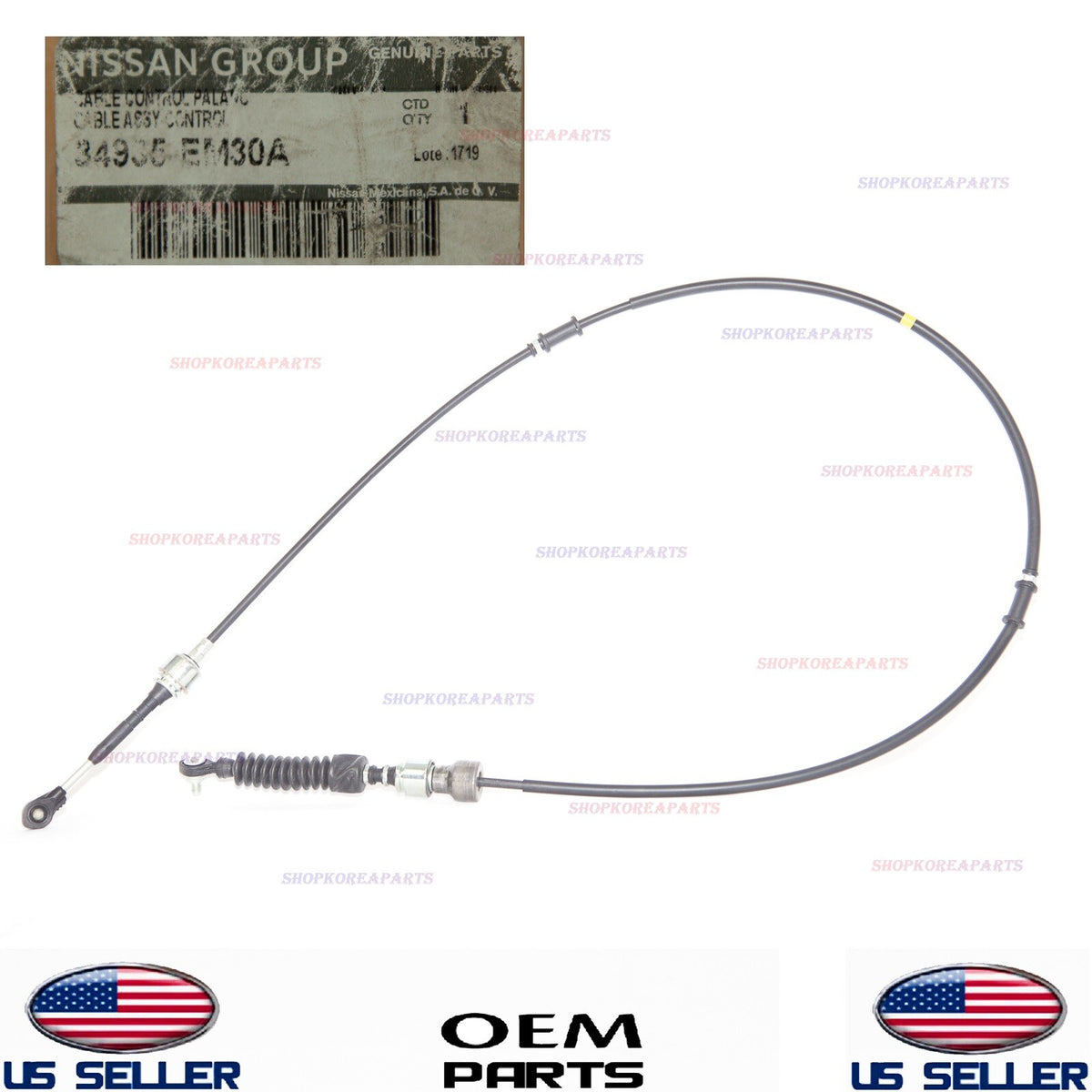 GENUINE OEM Automatic Transmission Shift Control Cable 2007–2012 Nissan Versa