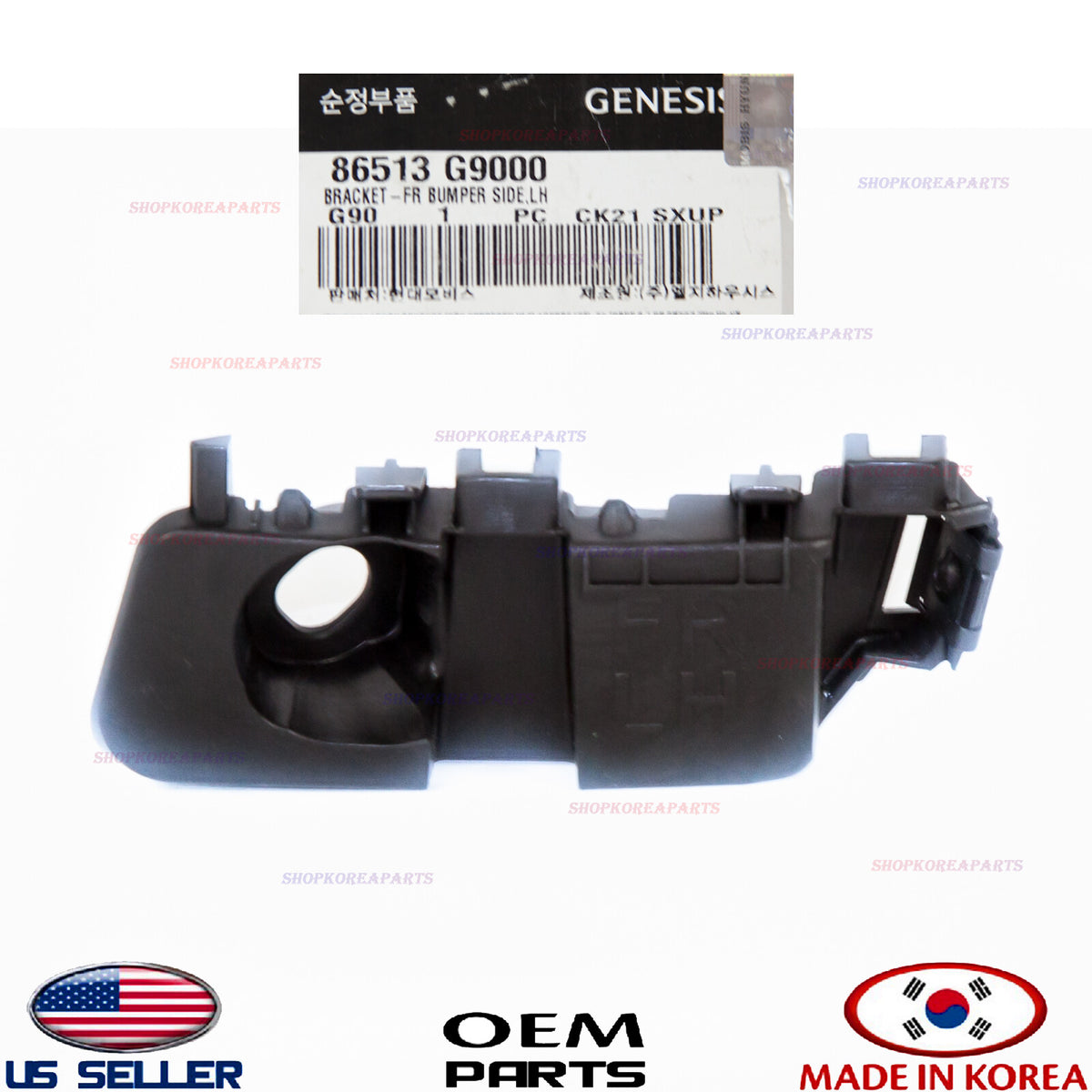GENUINE Front Bumper Bracket Mounting LEFT Driver Side OEM Genesis G70 2019-2021